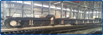 Base de fabricación de cinta transportadora de pared lateral con pendiente pr...